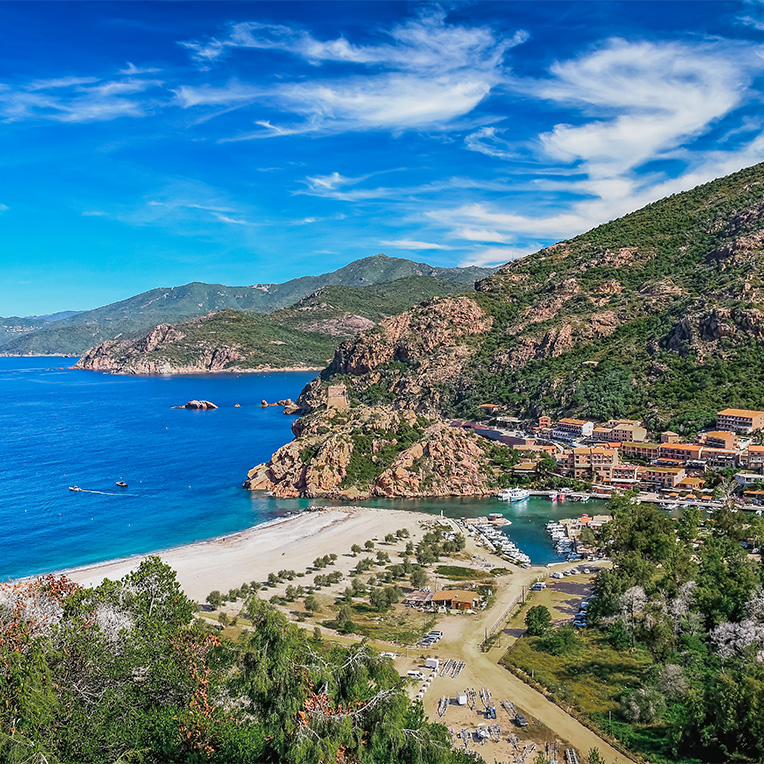 camping a calvi en bord de mer