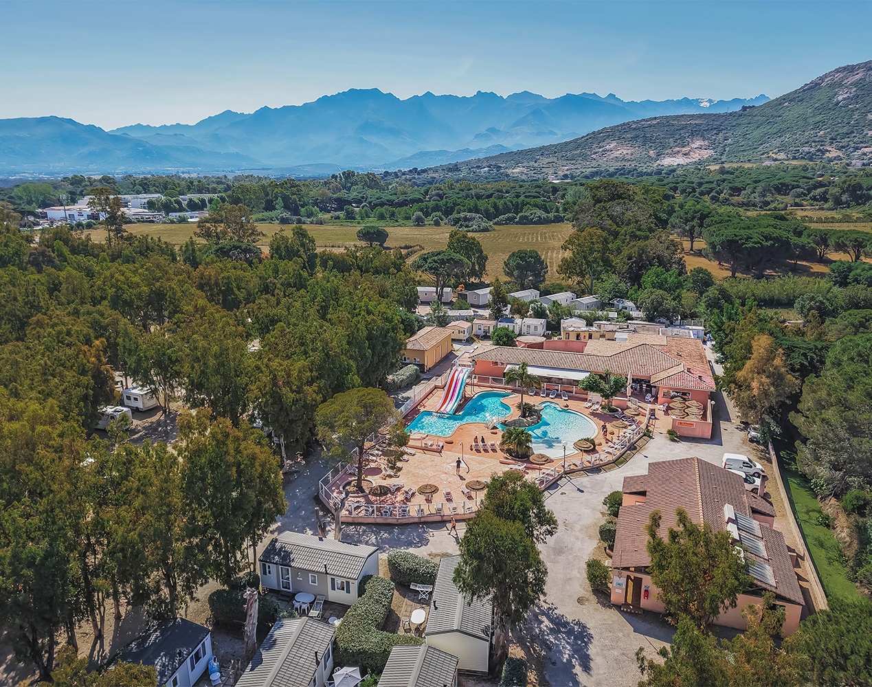 camping avec parc aquatique en corse