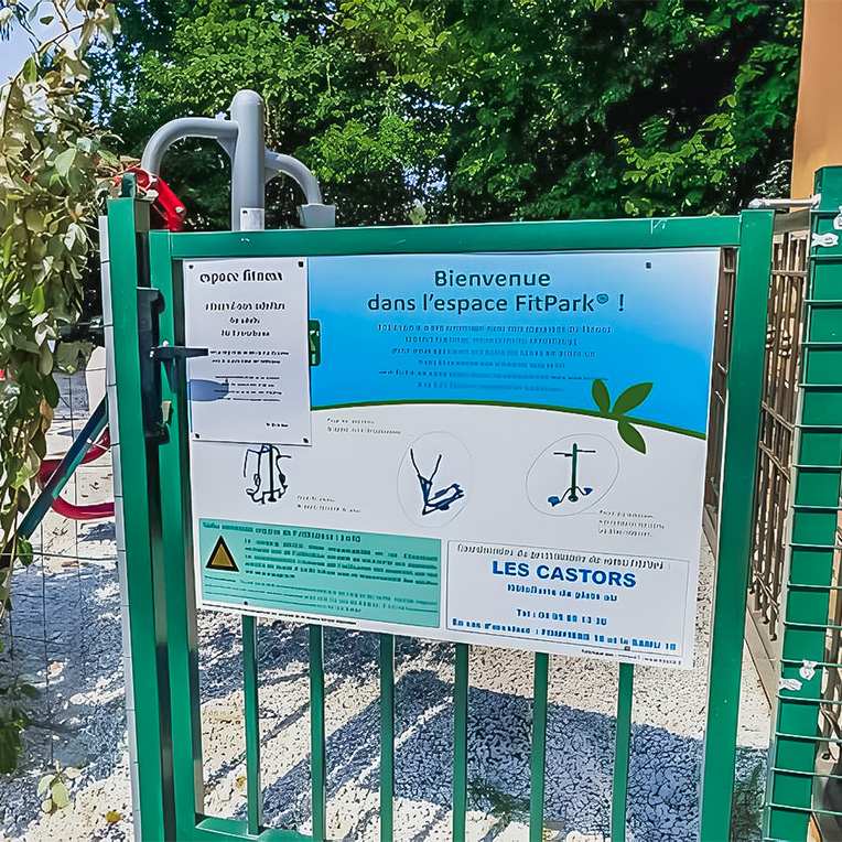 espace fitness en plein air